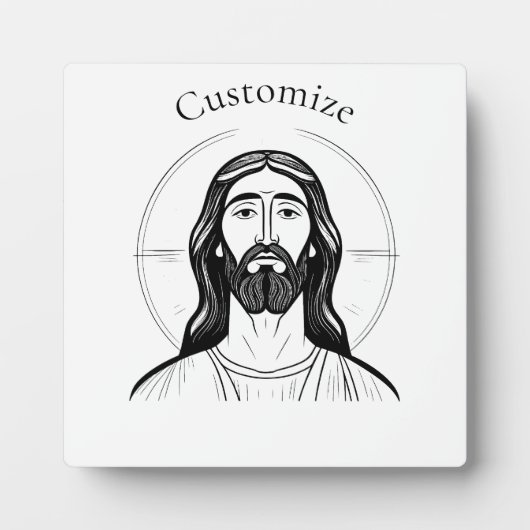 Jezus Christus Thunder_Cove Fotoplaat (Voorkant)