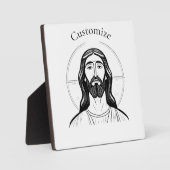 Jezus Christus Thunder_Cove Fotoplaat (Voorkant)