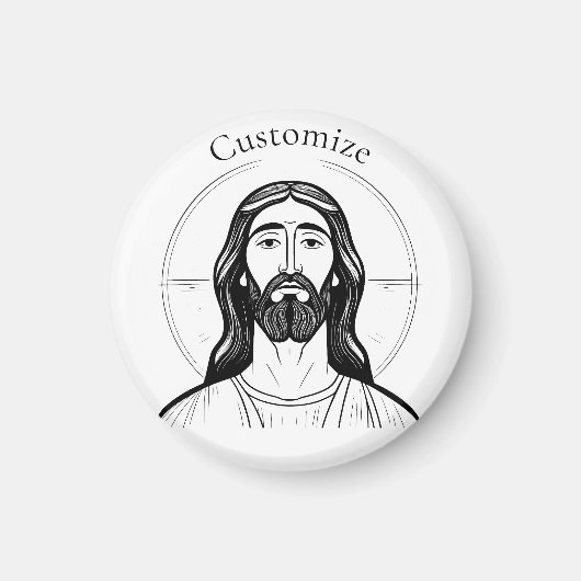 Jezus Christus Thunder_Cove Magneet (Voorkant)