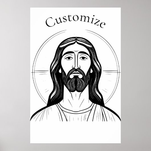 Jezus Christus Thunder_Cove Poster (Voorkant)