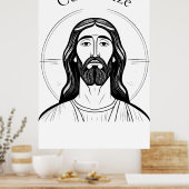 Jezus Christus Thunder_Cove Poster (Keuken)