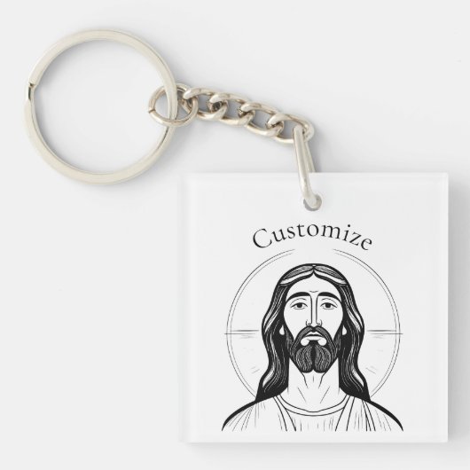 Jezus Christus Thunder_Cove Sleutelhanger (voorkant)