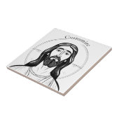 Jezus Christus Thunder_Cove Tegeltje (Zijkant)