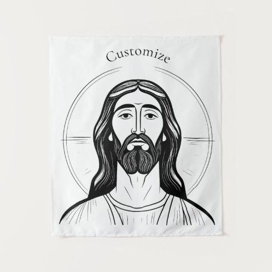 Jezus Christus Thunder_Cove Wandkleed (Voorkant)