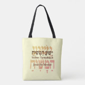 Jezus Christus Tote Bag (Achterkant)