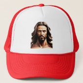 Jezus Christus Trucker Hat Trucker Pet (Voorkant)