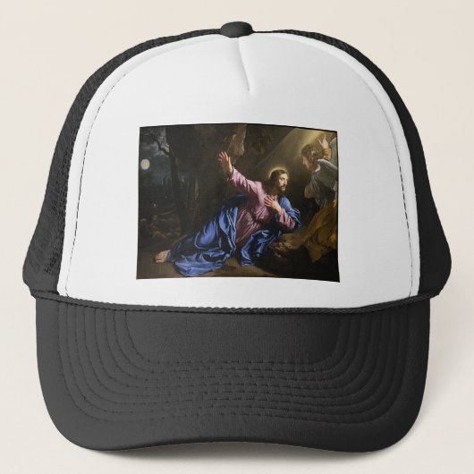 Jezus Christus Trucker Pet (Voorkant)