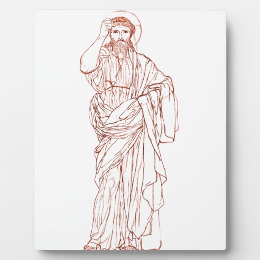 Jezus Christus van Nazareth Zoon van God Fotoplaat (Voorkant)