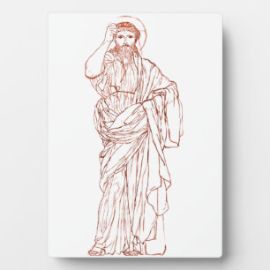 Jezus Christus van Nazareth Zoon van God Fotoplaat