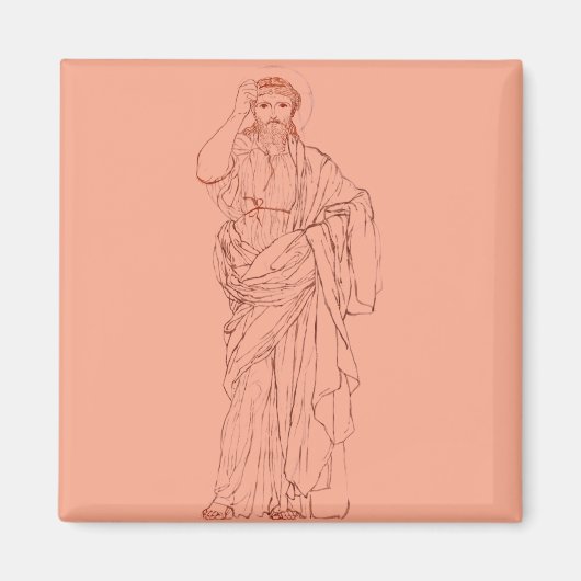 Jezus Christus van Nazareth Zoon van God Magneet (Voorkant)
