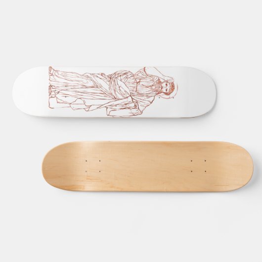 Jezus Christus van Nazareth Zoon van God Persoonlijk Skateboard (Horizontaal)