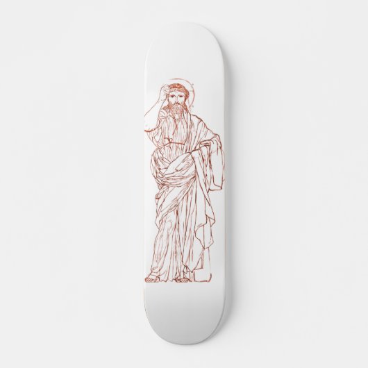 Jezus Christus van Nazareth Zoon van God Persoonlijk Skateboard (Voorkant)
