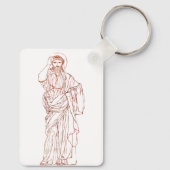 Jezus Christus van Nazareth Zoon van God Sleutelhanger (Achterkant)