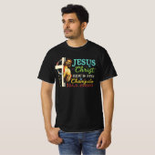 Jezus Christus Verberg en zoek Kampioen Atheïsme 3 T-shirt (Voorkant volledig)