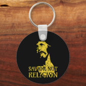 Jezus Christus - Verlosser niet religie Sleutelhanger (Voorkant)