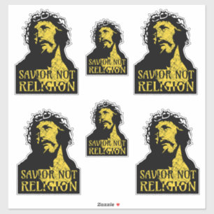Jezus Christus - Verlosser niet religie Sticker