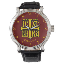 Jezus Christus verovert embleem Horloge