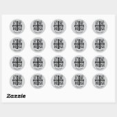 Jezus Christus verovert embleem Ronde Sticker (Vel)