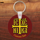 Jezus Christus verovert embleem Sleutelhanger (Voorkant)