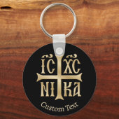 Jezus Christus verovert embleem Sleutelhanger (Voorkant)