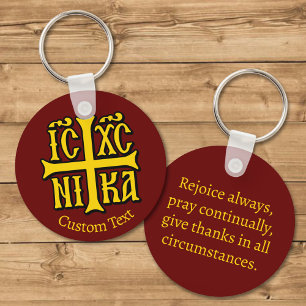 Jezus Christus verovert embleem Sleutelhanger