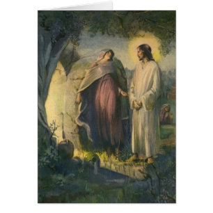 Jezus Christus verrezen bij het graf door ML Greer