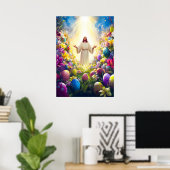 Jezus Christus Verrijzenis Pasen Poster (Thuiskantoor)
