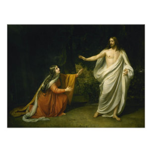 Jezus Christus verschijning bijbel Magdalene Resur Foto Afdruk