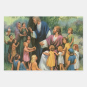 Jezus Christus verstikkende kinderen,  religie Inpakpapier Vel (Voorkant)