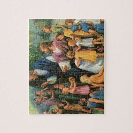 Jezus Christus verstikkende kinderen,  religie Legpuzzel (Verticaal)