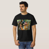 Jezus Christus verstikkende kinderen,  religie T-shirt (Voorkant volledig)