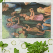 Jezus Christus verstikkende kinderen, religie Theedoek (Gevouwen)