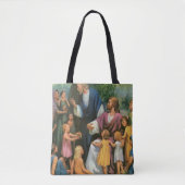 Jezus Christus verstikkende kinderen, religie Tote Bag (Voorkant)