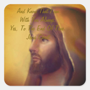 Jezus Christus Vierkante Sticker