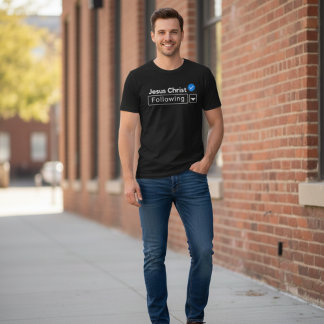 Jezus Christus volgens bijbelgeloof Christelijk T-shirt