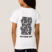 Jezus Christus volgens Bijbelgeloof T-shirt (Achterkant)