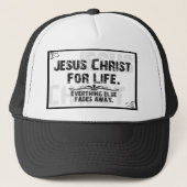 Jezus Christus voor het leven Trucker Pet (Voorkant)