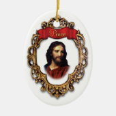 Jezus Christus Vredesornament Keramisch Ornament (Voorkant)