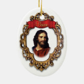 Jezus Christus Vredesornament Keramisch Ornament (Achterkant)