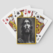 Jezus Christus' vriendelijke blik van barmhartighe Pokerkaarten (Achterkant)