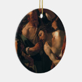Jezus Christus w. de kroon van Thorns Keramisch Ornament (Rechts)