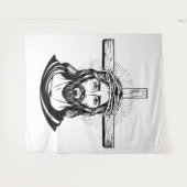 Jezus Christus Wandkleed (Voorkant (horizontaal))