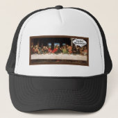 Jezus Christus wanneer eten we? - Funny last Suppe Trucker Pet (Voorkant)