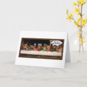 Jezus Christus Wanneer Eten We? - Grappig Laatste  Kaart (Gele Bloem)