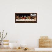 Jezus Christus Wanneer Eten We? - Grappig Laatste  Poster (Keuken)