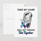 Jezus Christus, we gaan door zelfmoordbewustzijn T Briefkaart (Voorkant / Achterkant)