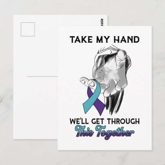 Jezus Christus, we gaan door zelfmoordbewustzijn T Briefkaart (Voorkant / Achterkant)