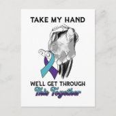 Jezus Christus, we gaan door zelfmoordbewustzijn T Briefkaart (Voorkant)