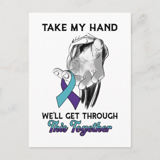 Jezus Christus, we gaan door zelfmoordbewustzijn T Briefkaart (Voorkant)