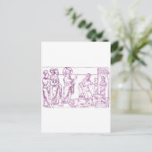 Jezus Christus wekt Lazarus op Briefkaart (Staand voorkant)